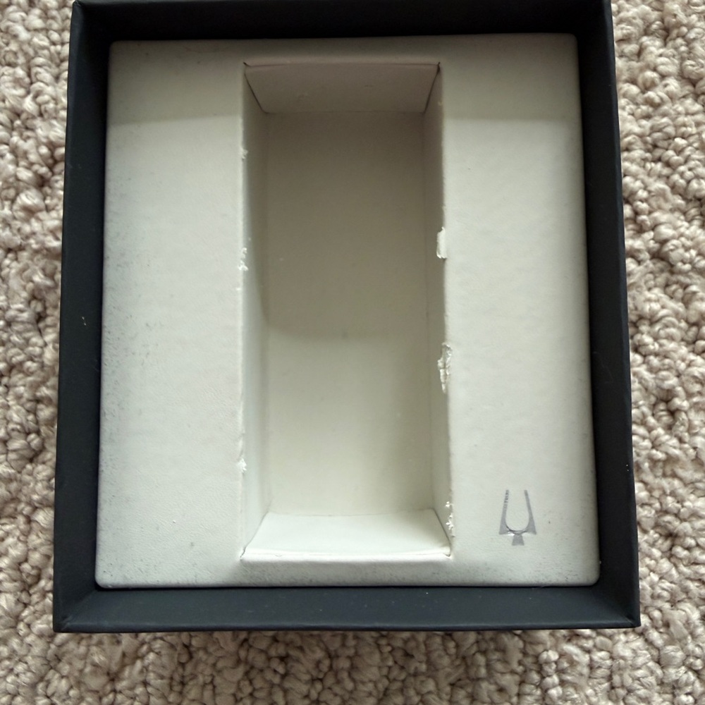Bulova Silver and Black Class Leather Strap Watch - 96A133 - Picture 9 of 9